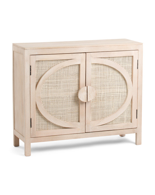 30in Woven Front Two Door Cabinet | Furniture & Lighting | Marshalls | Marshalls