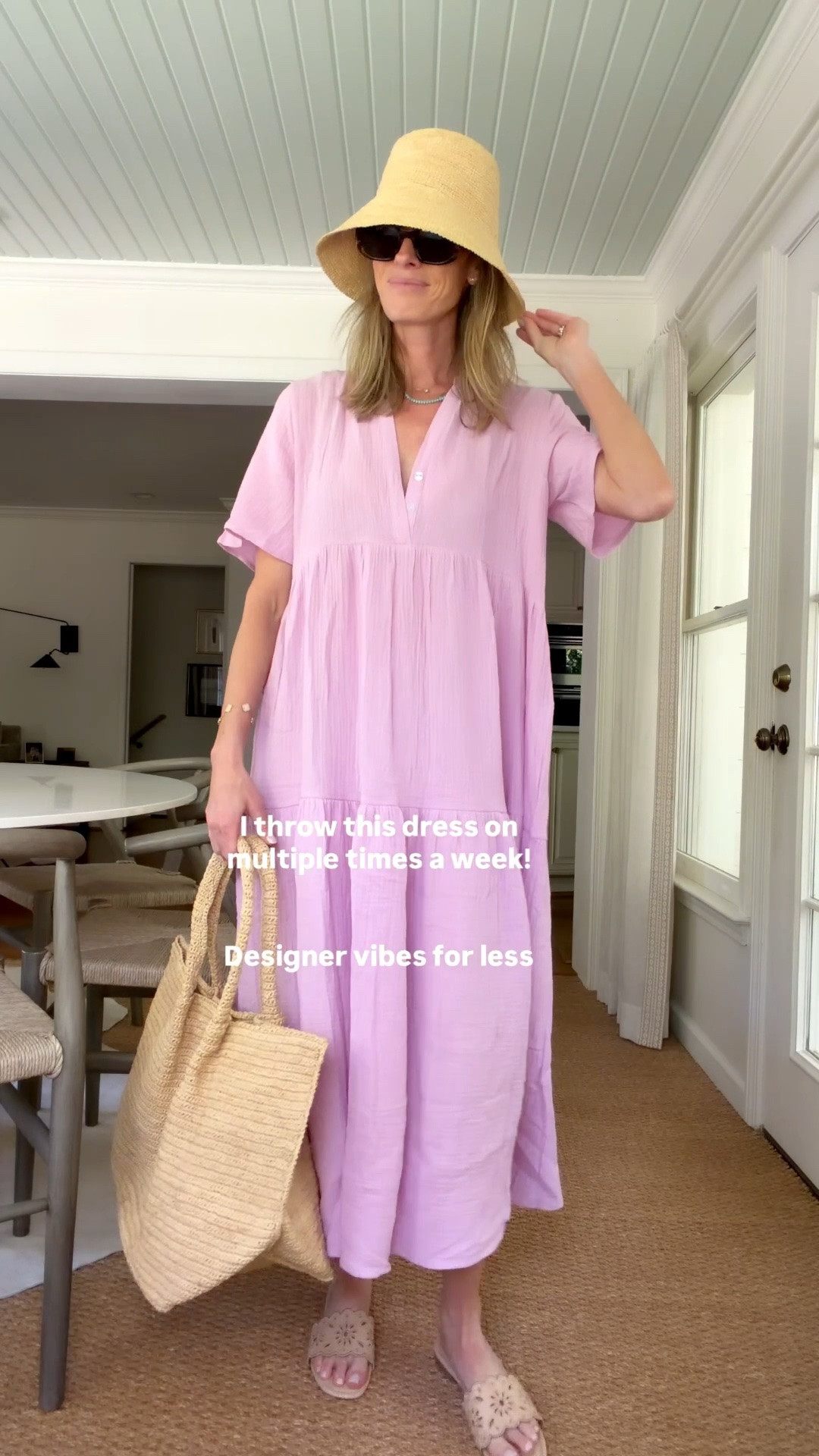 Easiest summer dress! Wearing a M
For length!