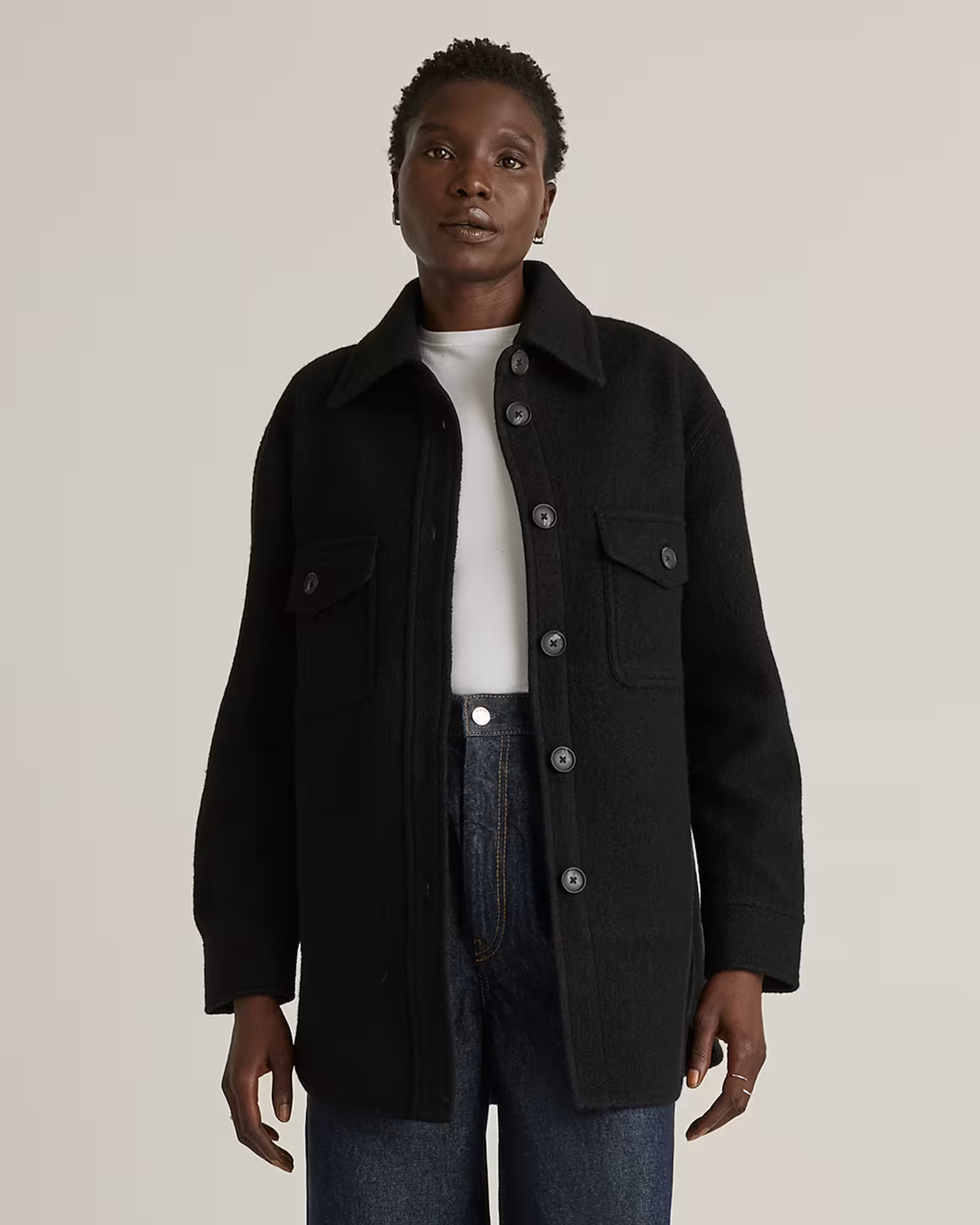 100% Merino Wool Shirt Jacket | Quince