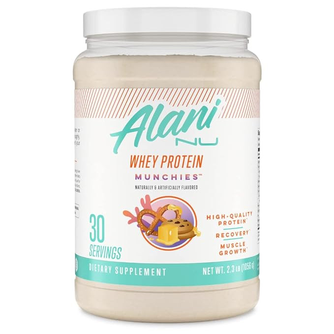 Alani Nu Whey Protein Powder Munchies | 23g Protein with Low Sugar & Digestive Enzymes | Meal Rep... | Amazon (US)