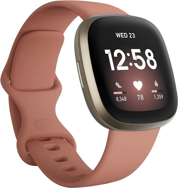 Fitbit Versa 3 Health & Fitness Smartwatch with 6-months Premium Membership Included, Built-in GP... | Amazon (UK)