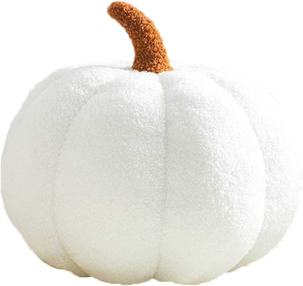 COSGOO 3D Pumpkin Throw Pillow Hugging, Fluffy Pumpkin Plush Pumpkin Stuffed Animal Toys, Pumpkin... | Amazon (US)