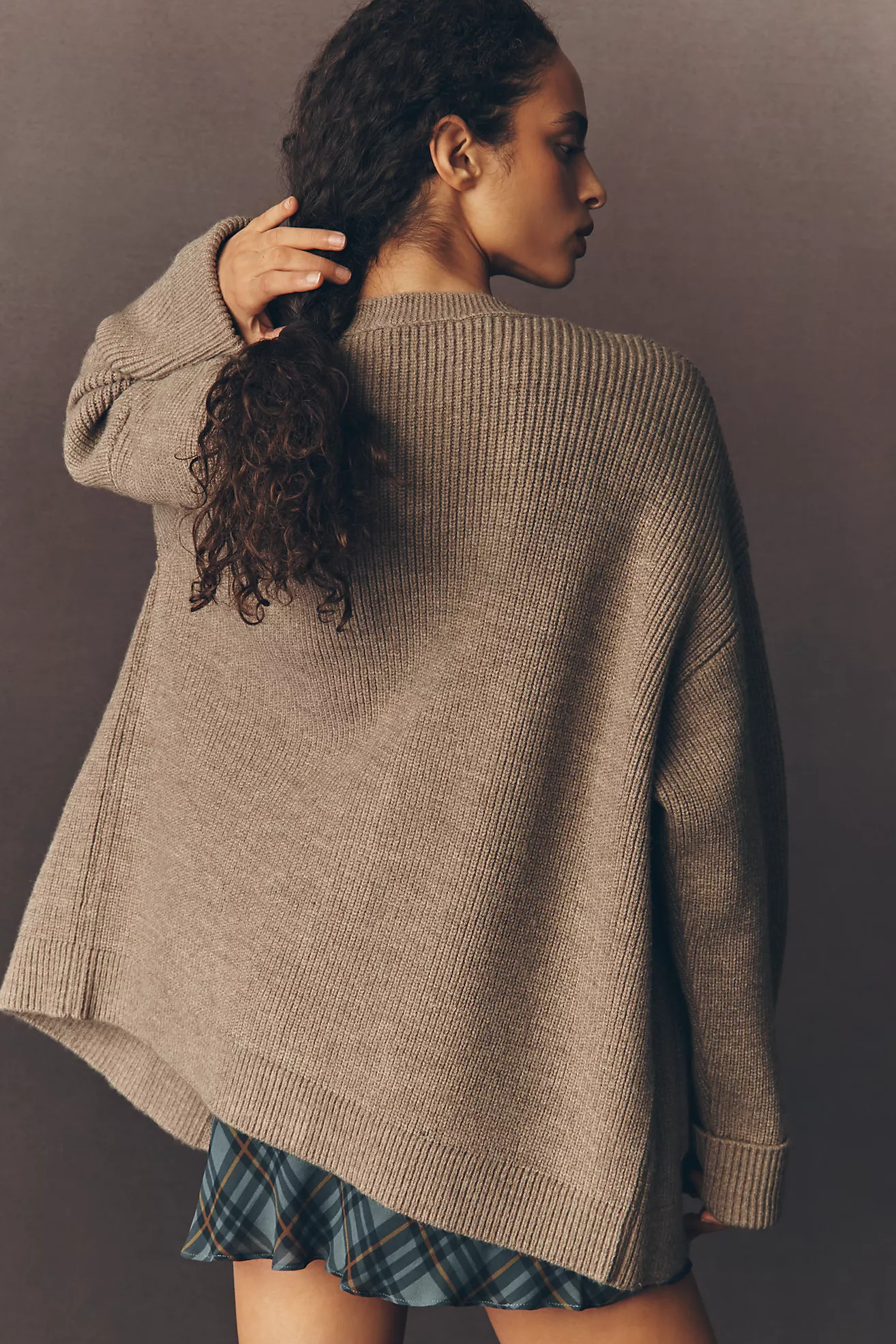 By Anthropologie Cozy Oversized Cardigan Sweater | Anthropologie (US)