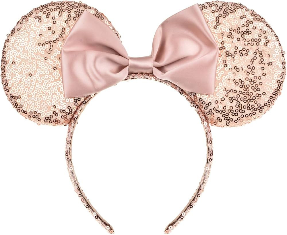 A Miaow Sequin Black Mouse Ears Headband MM Glitter Hair Clasp Adults Women Butterfly Hair Hoop B... | Amazon (US)