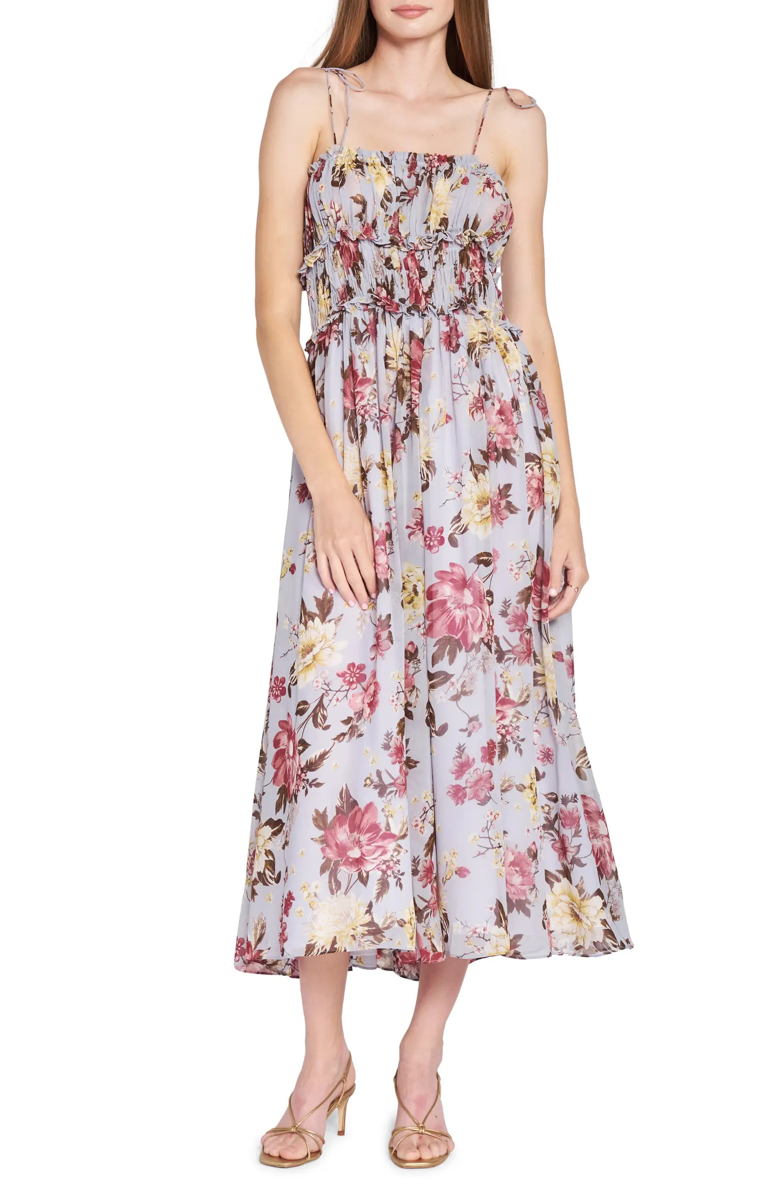 En Saison Floral Midi Sundress | Nordstrom | Nordstrom