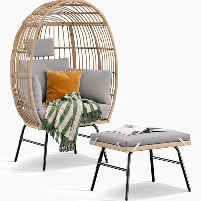 Outdoor Oversized Egg Chair For Ultimate Relaxation And Durability | Wayfair North America