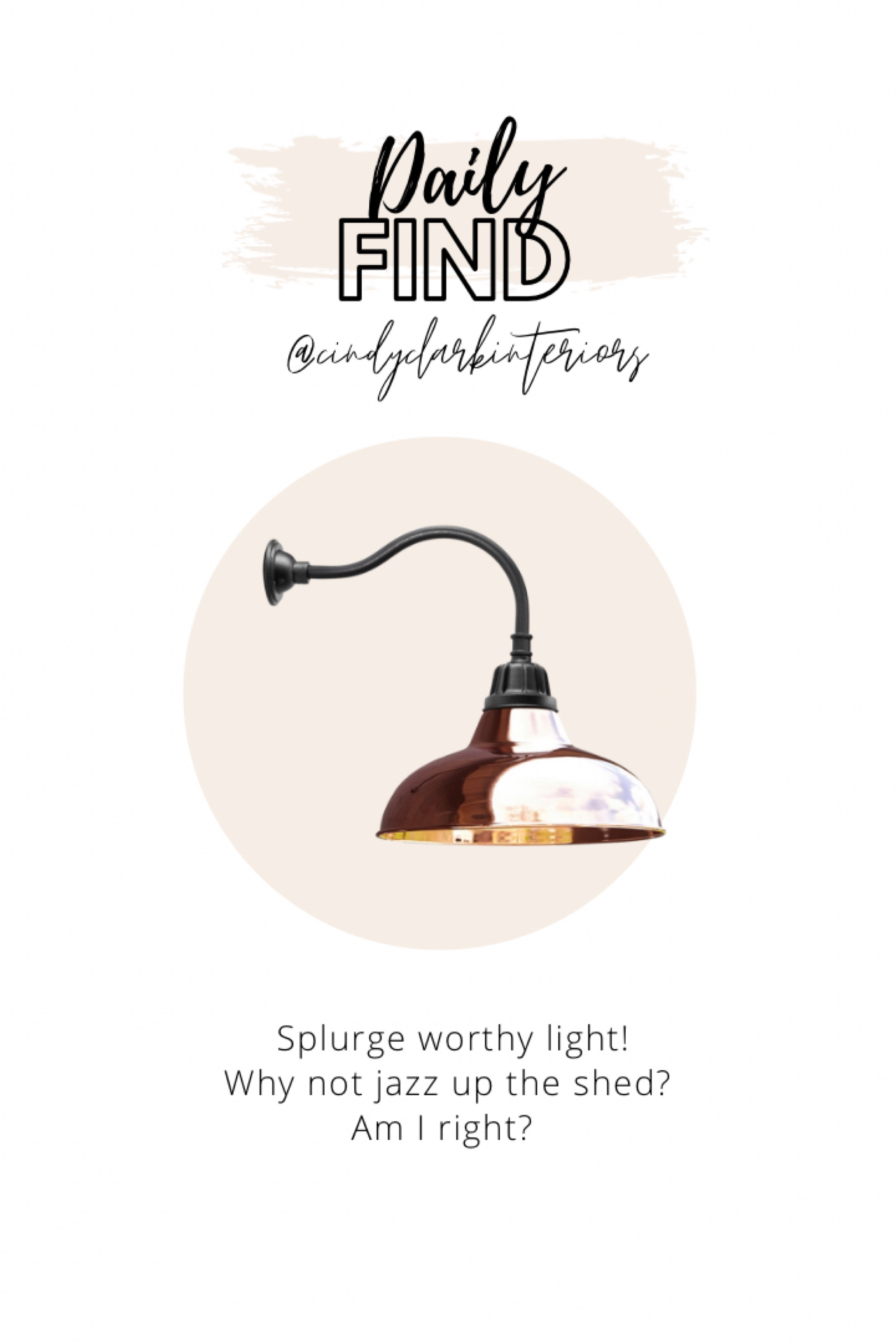 Loving this Rejuvenation gooseneck light! It’s going on our outdoor shed! 

#LTKhome