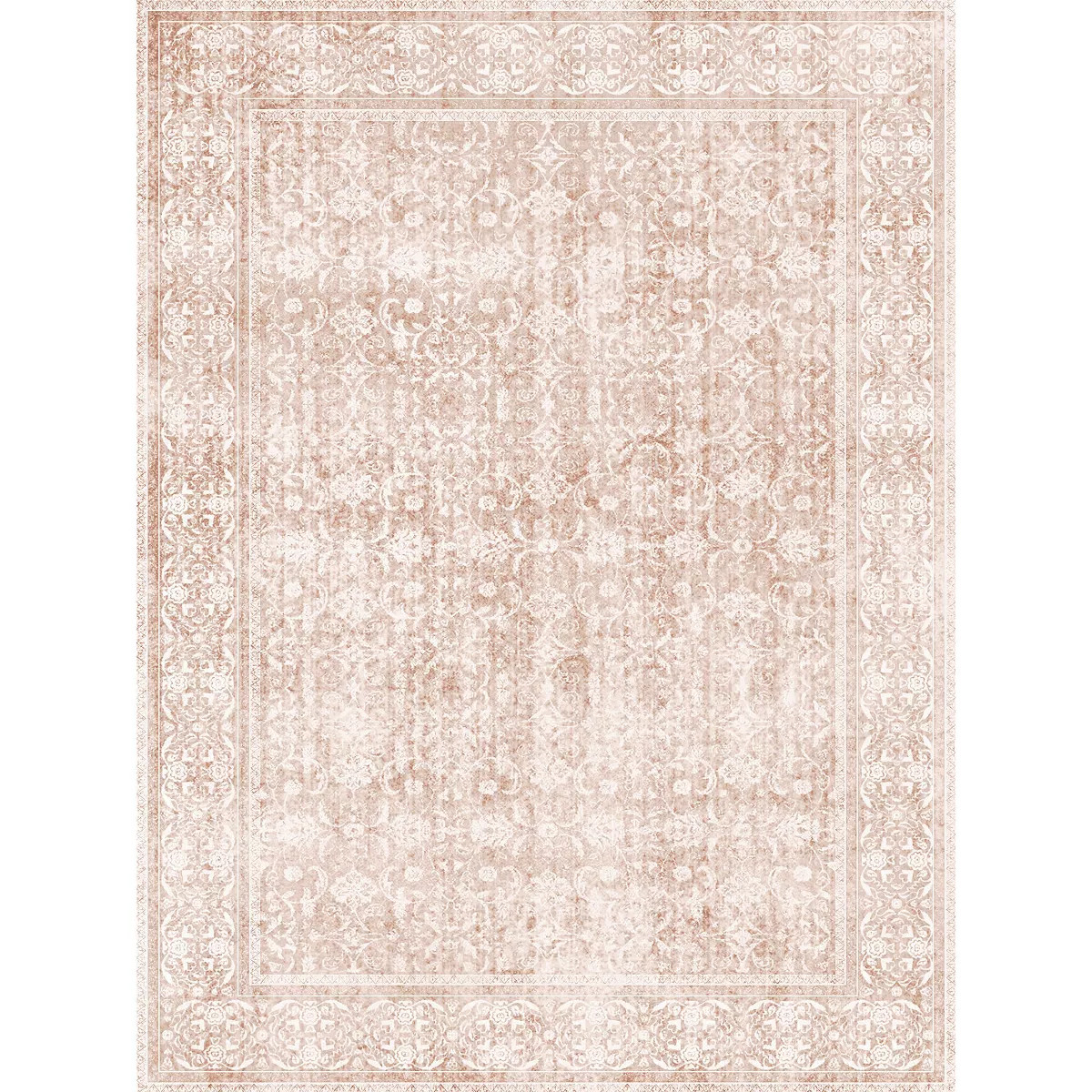 Floral Area Rugs for Living Room, Washable Vintage Rug for Living Room, Bedroom Low Pile Non Slip... | Target
