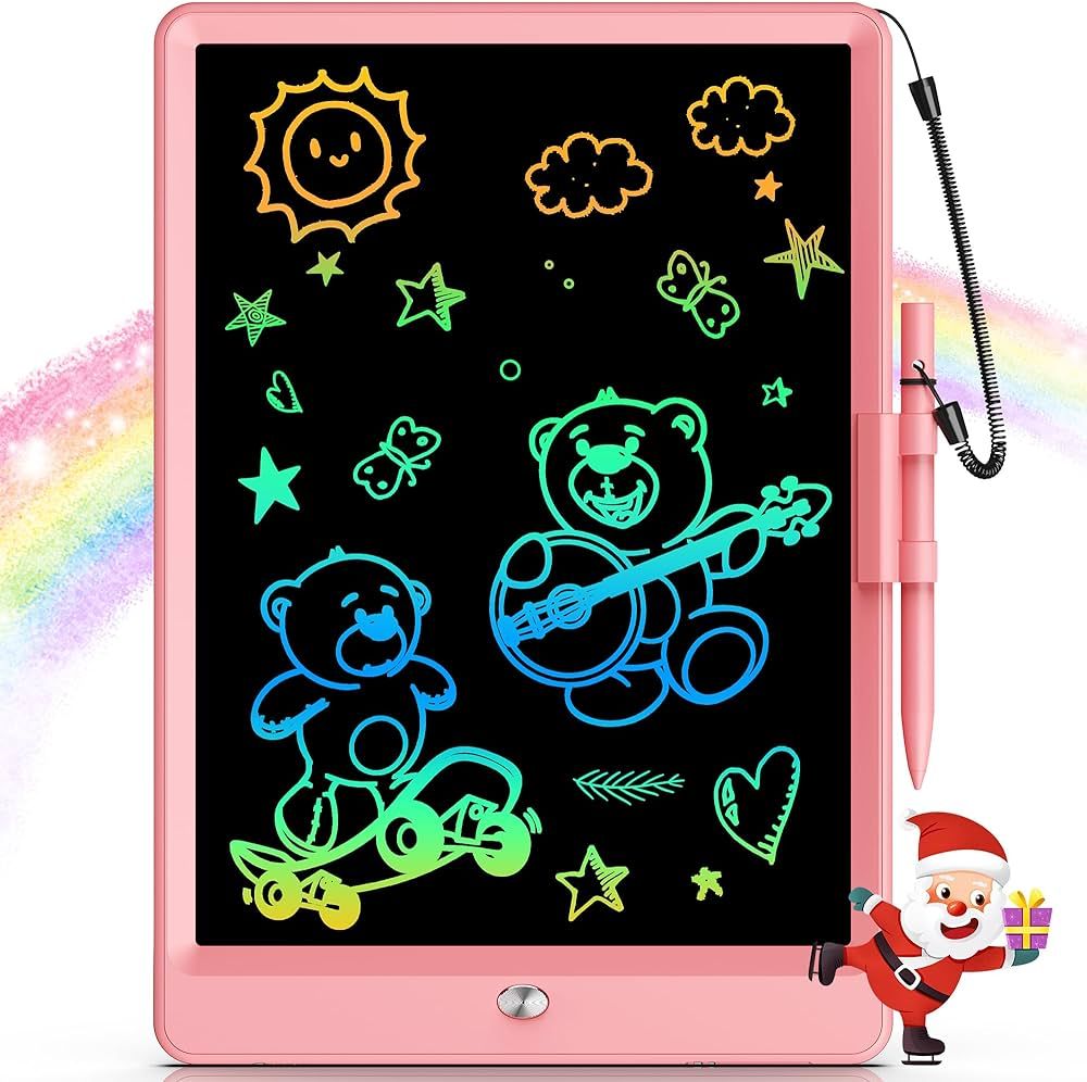 Bravokids Juguetes para niñas de 3 a 6 años, tableta de escritura LCD de 10 pulgadas, tableta d... | Amazon (US)