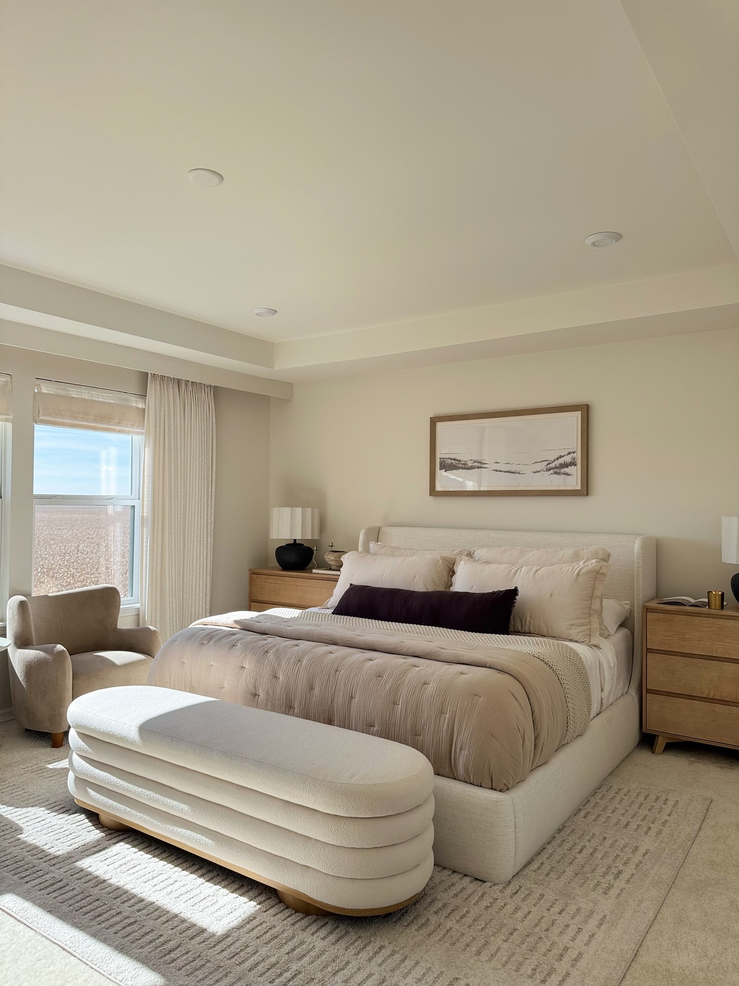 sharing some of my favorite bedroom views 🤎 layered, textured & cozy & I’m already feeling the season ✨

Neutral bedroom Inspo, modern bedroom, bedding affordable bedding, art, lamp, rug 

#LTKSaleAlert #LTKHome #LTKOver40