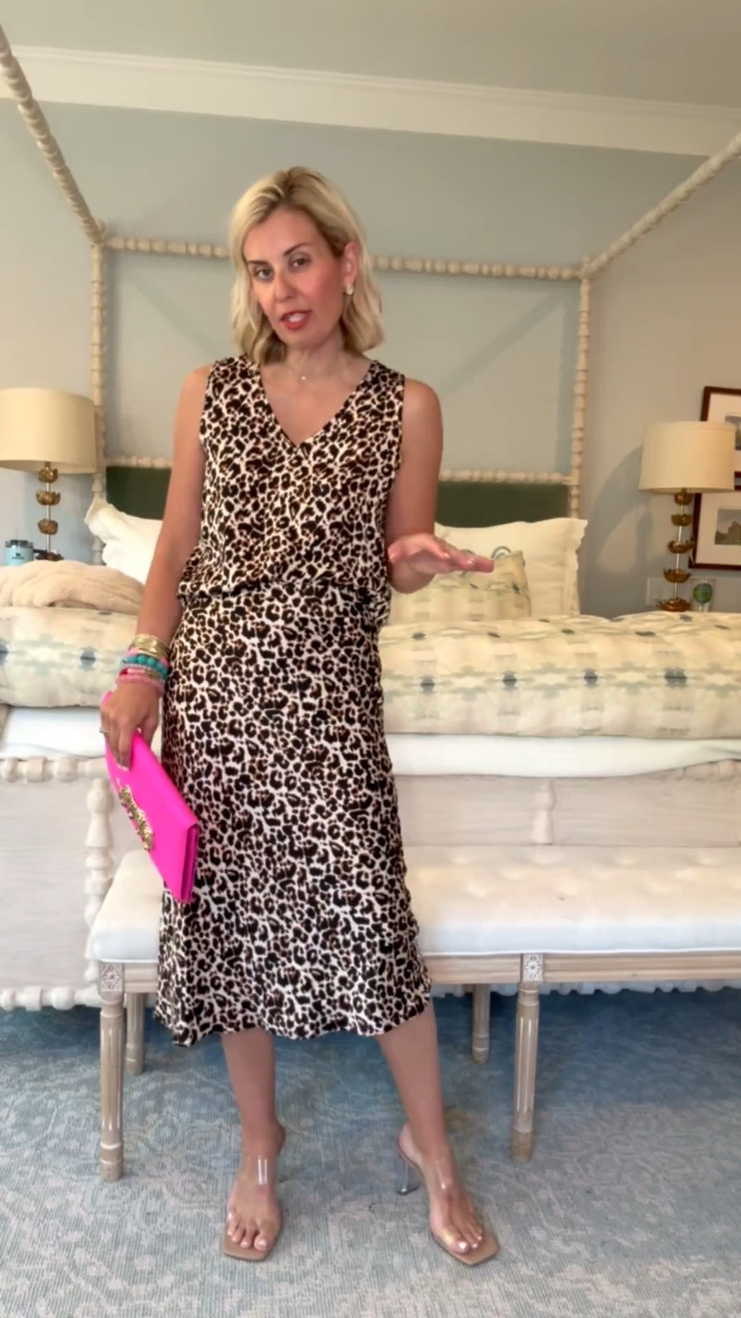 Washable silk set that we are styling together & separately. Love adding pops of color with a bag and jewels to complete the look. 
Top - small
Skirt - xs
Heels 8 tts 
*Use my code Catherine20 at A+B

#LTKstorytime #LTKgrwm #LTKdayinmylife