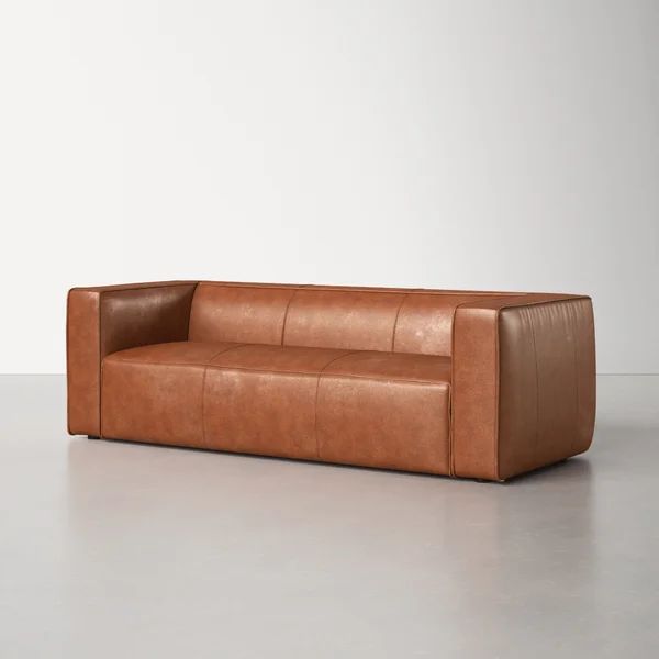 Josiah 88'' Genuine Leather Sofa | Wayfair North America