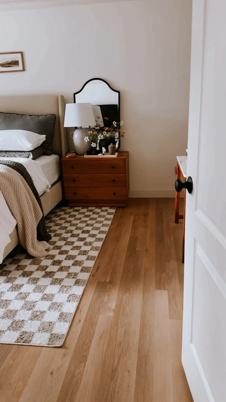 I’ve made a few changes to my primary bedroom, adding in more visual interest through contrast and texture in my bedding and decor, a patterned rug, and mirrors over my nightstands. These small
 changes have made a huge impact on the room, elevating it to a more designed look through budget friendly finds! #home #bedroom #decor #homedecor #bedroomdecor #designer #lookforless

#LTKhome #LTKstyletip #LTKhome