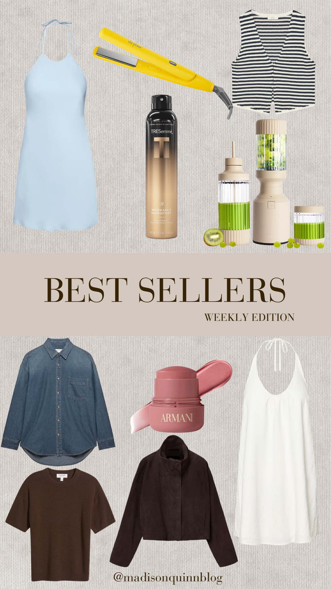 This week's best sellers!

Best sellers aritzia sweater vest hair products jean shirt button down sweater halter dress blender 

 #LTKgrwm #LTKootd #LTKSeasonal
