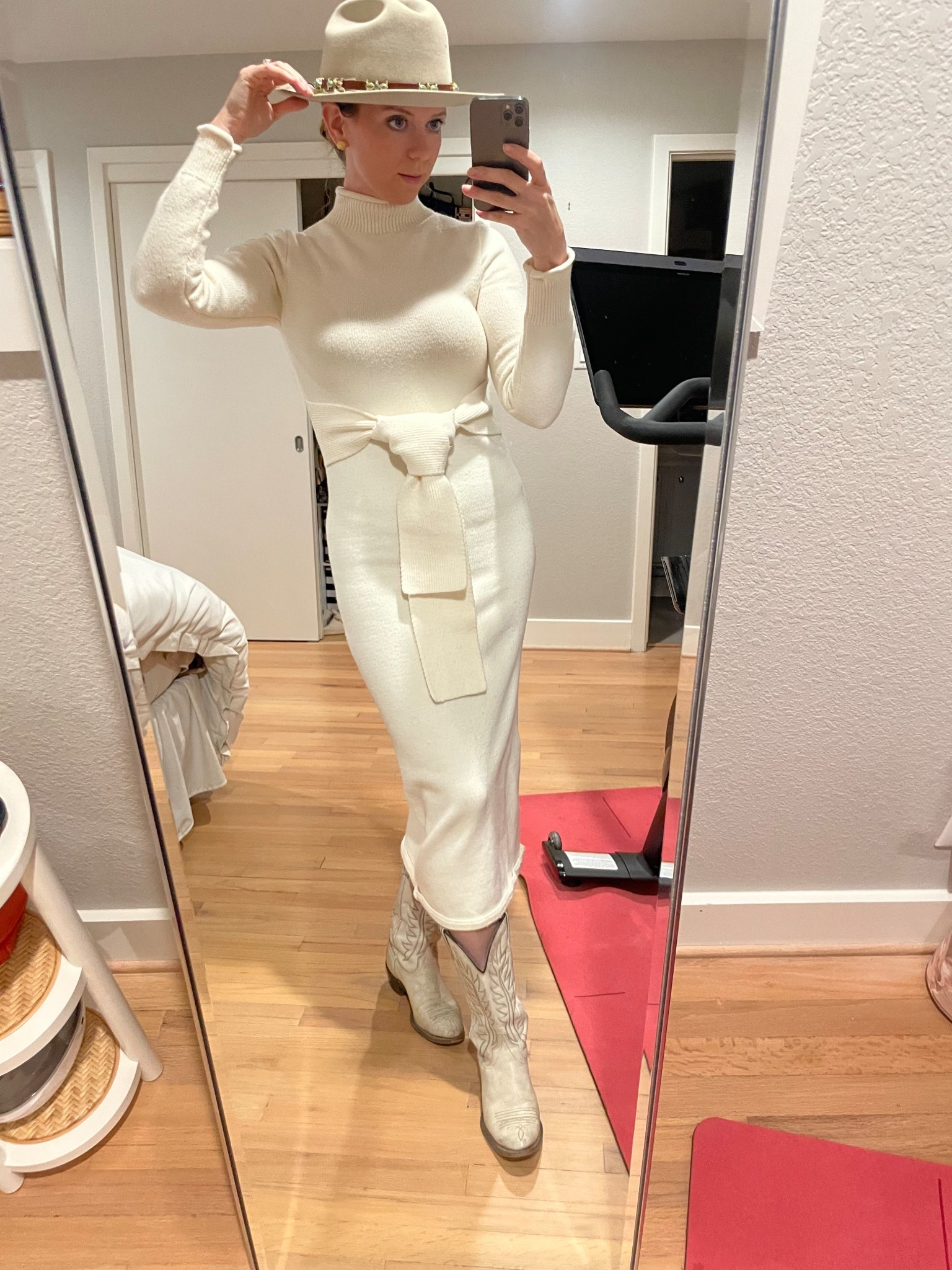 Winter white transitional spring look. En Saison white sweater dress.
Vintage boots from Goodwill. Similar styles linked.


#LTKSeasonal #LTKStyleTip #LTKFestival