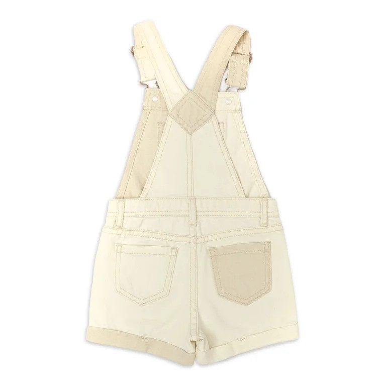 Wonder Nation Toddler Girls Denim Shortall, Sizes 2 Toddler-18 Months | Walmart (US)