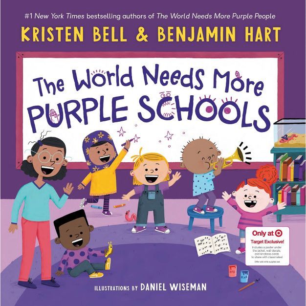 World Needs More Purple Schools - Target Exclusive Edition by Kristen Bell & Benjamin Hart (Hardc... | Target
