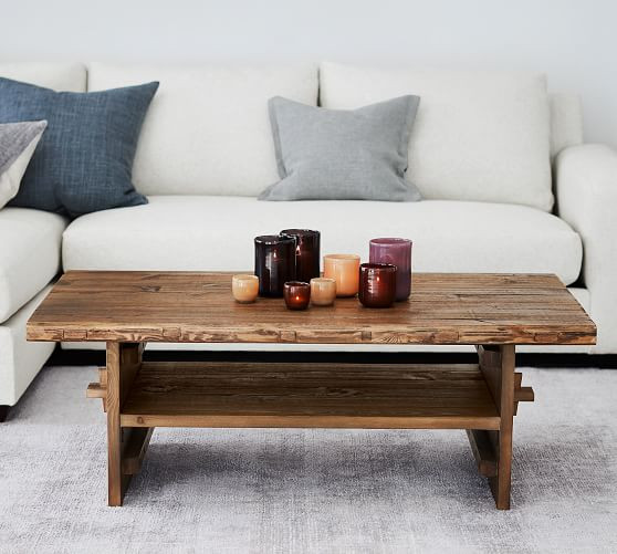 Easton 50" Reclaimed Wood Coffee Table | Pottery Barn (US)