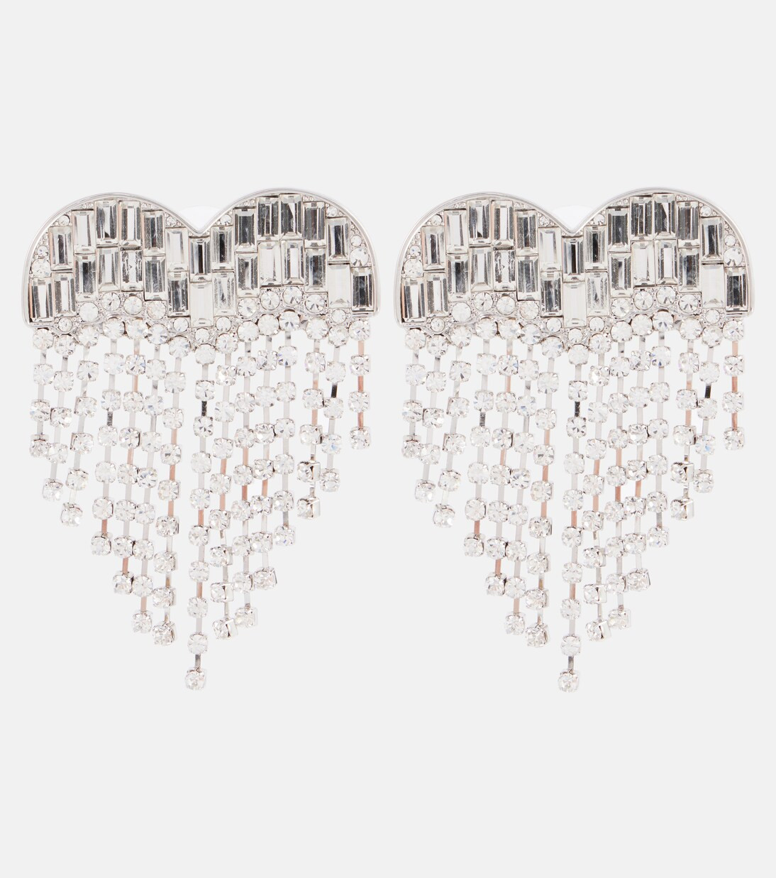 Boucles d'oreilles Heart à cristaux | Mytheresa (FR)