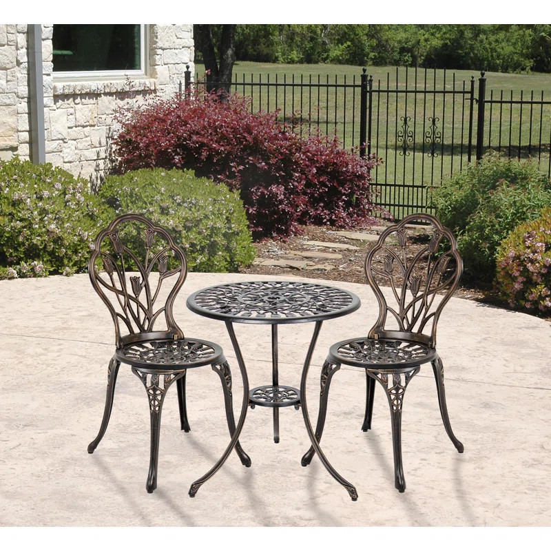 Alberik Round 2 - Person Outdoor Dining Set | Wayfair North America