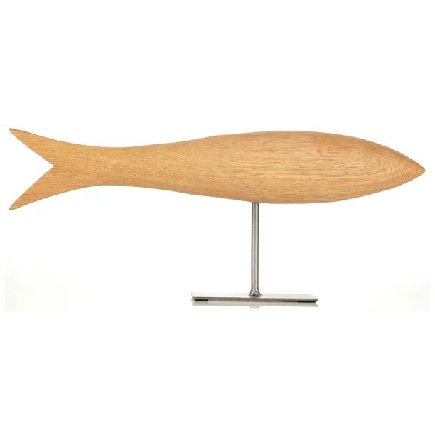 Wooden Fish figurine on Metal Pedestal - Walmart.com | Walmart (US)