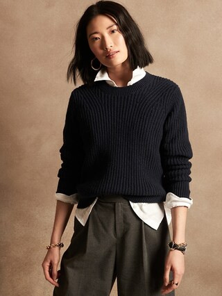 Marled Pullover Sweater | Banana Republic Factory