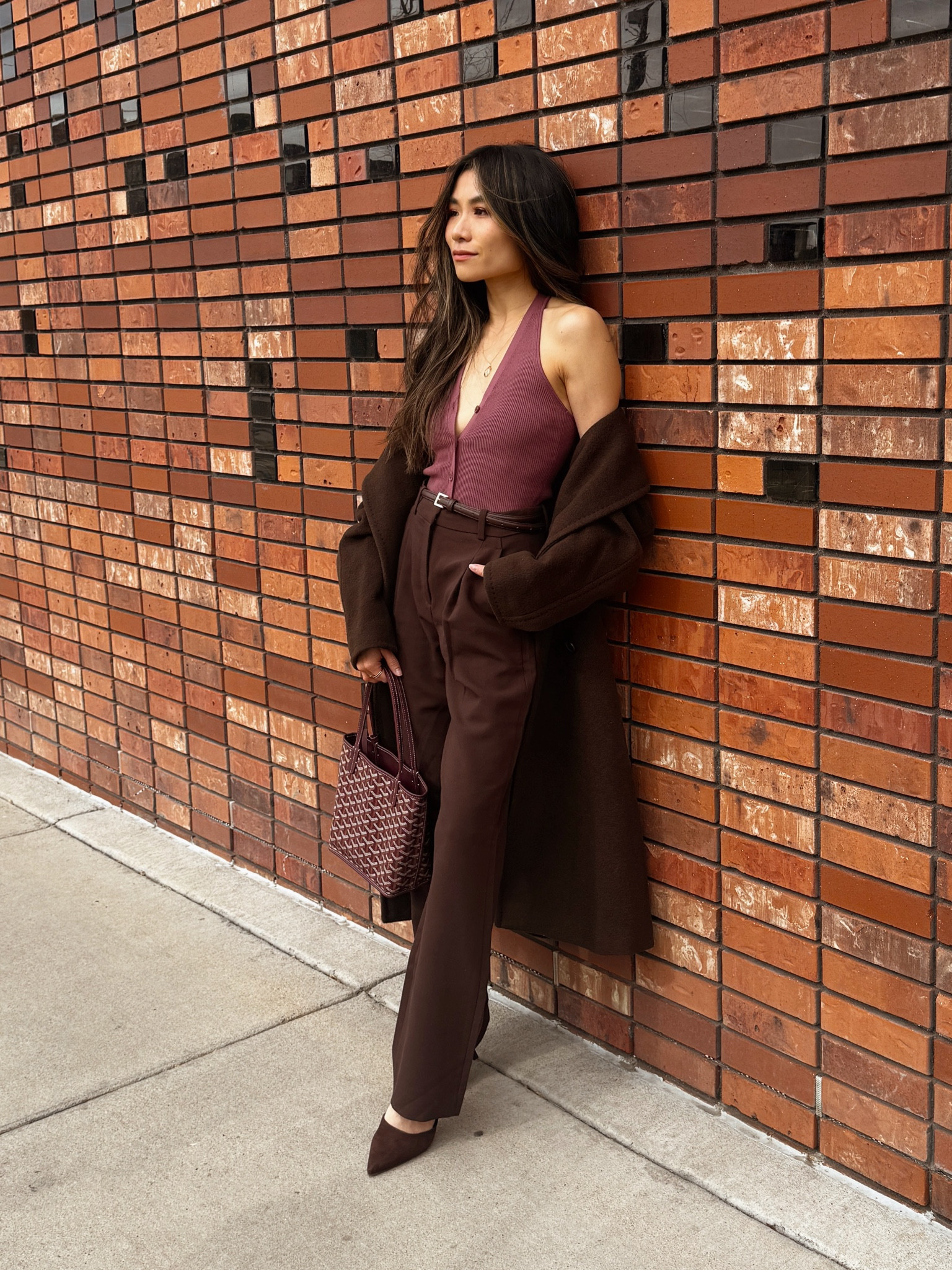 Espresso & rose spring work / going out outfit 

Top [XXS] 
Pants [00]
Coat [00]


#LTKSpringSale #LTKWorkwear #LTKPetite