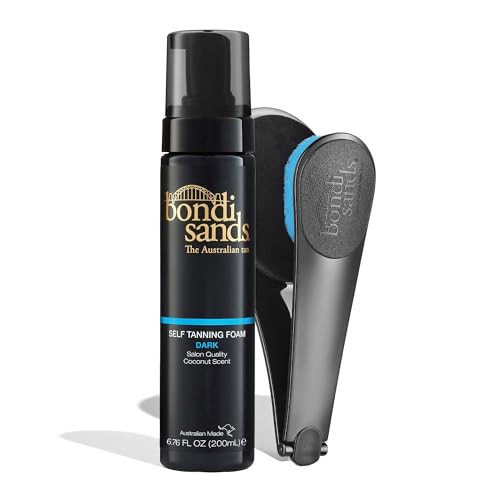 Bondi Sands Dark Self Tanning Foam + Back Applicator | Includes Lightweight Foam and 1 Back Applicator with 3 Replacement Pads ($36 Value) | Amazon (US)