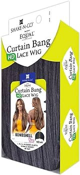FreeTress Equal Curtain Bangs HD Lace Front Wig Bombshell (HI-VANILLA) | Amazon (US)
