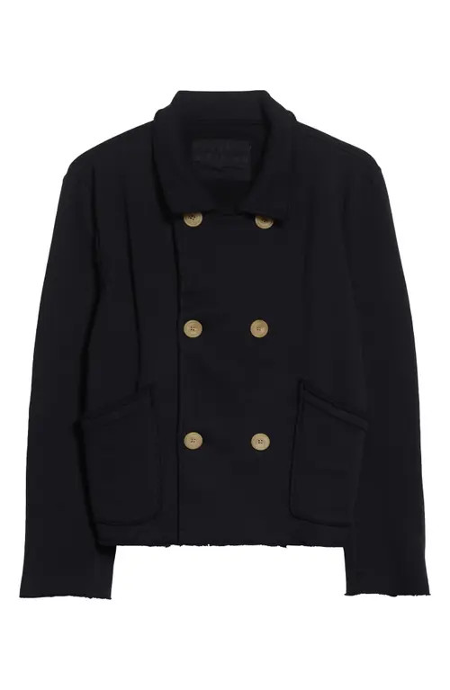 Frank & Eileen Mini Belfast Crop Knit Peacoat in British Royal Navy at Nordstrom, Size X-Small | Nordstrom