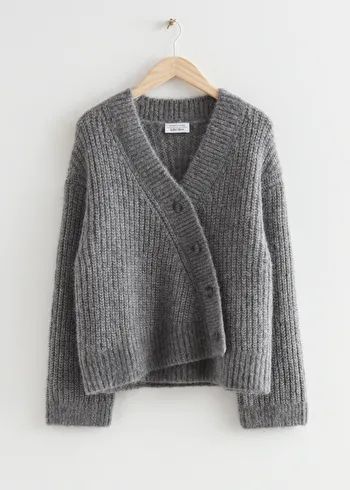 Relaxed Overlap Knit Cardigan | & Other Stories (EU + UK)