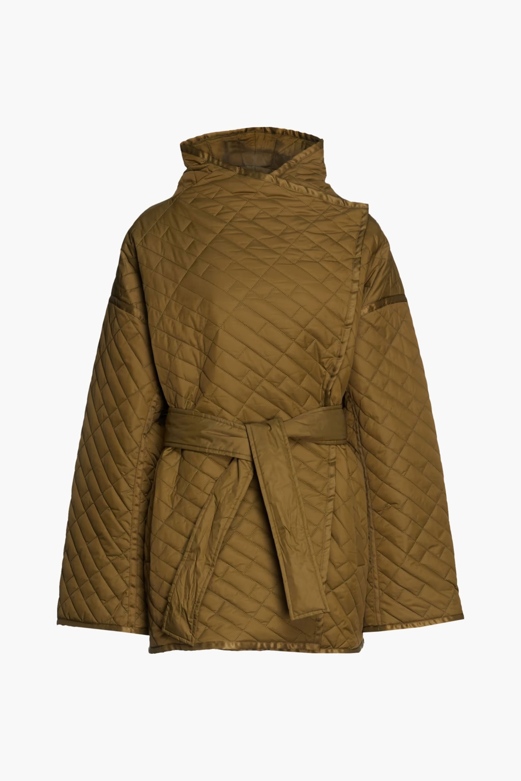 Belted quilted shell jacket | The Outnet (US and CA)