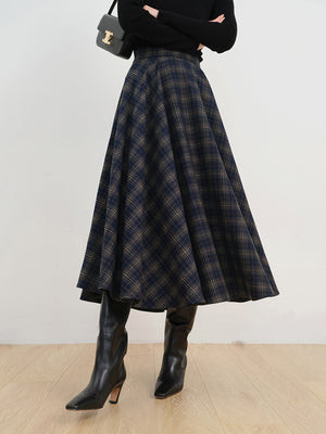 Keep In Check Long Skirt | Commense
