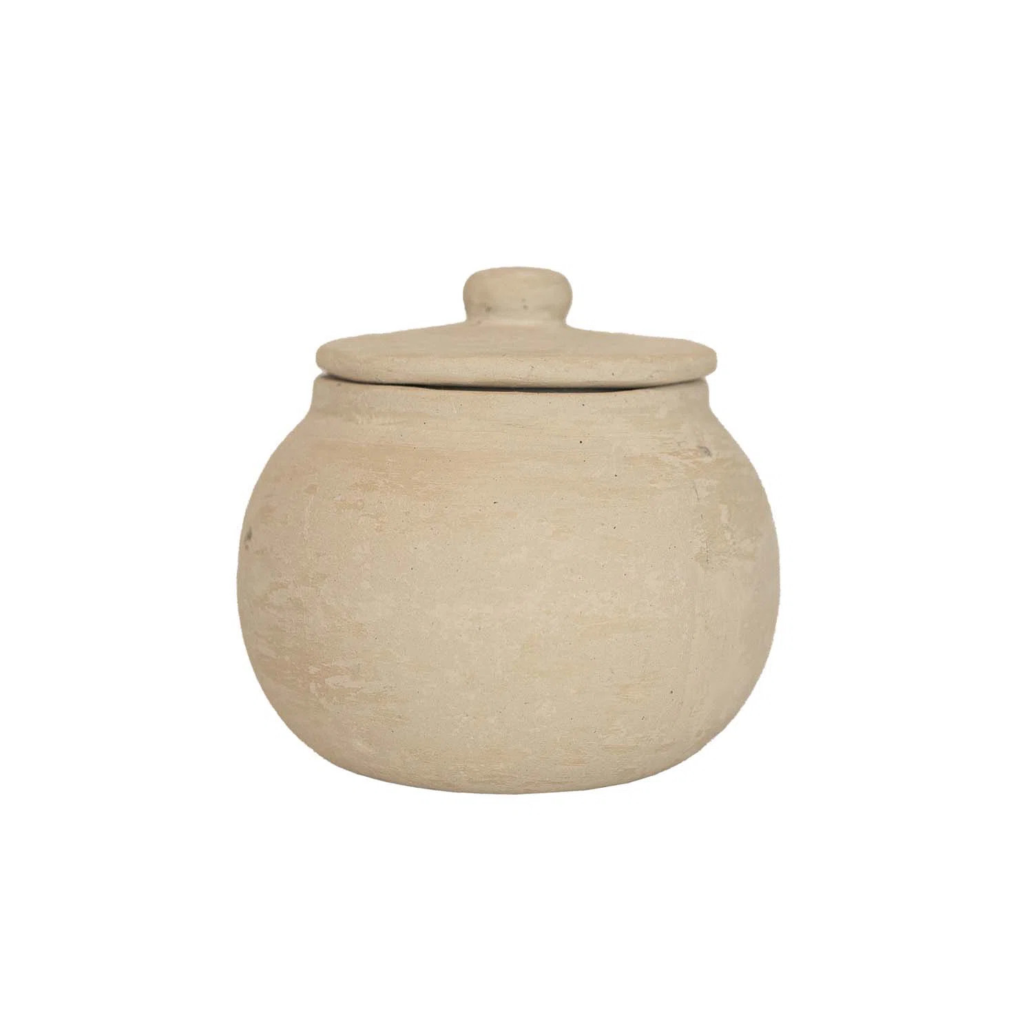 Foreside Home & Garden Round Decorative Canister with Lid Paper Mache | Wayfair | Wayfair North America