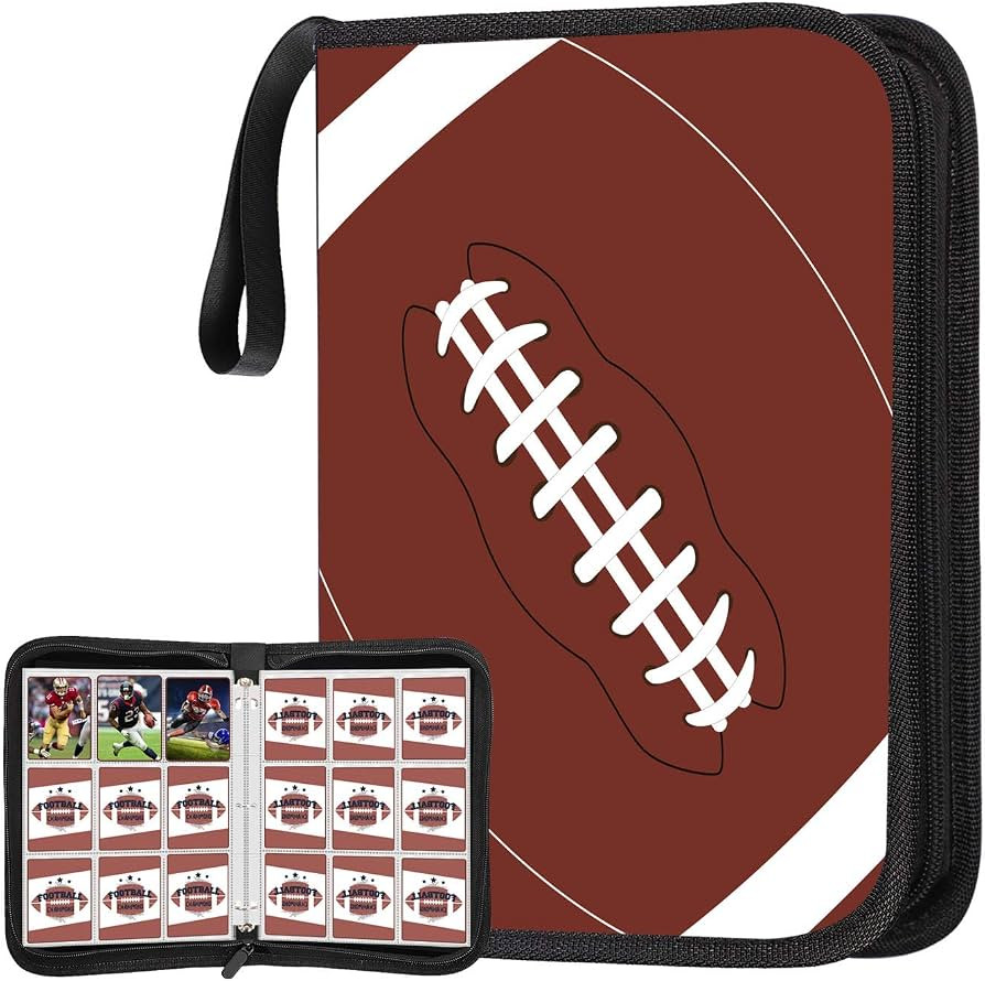 POKONBOY 9-Pocket Football Card Binder, Trading Card Holder with Sleeves Card Collectors Album Ho... | Amazon (US)
