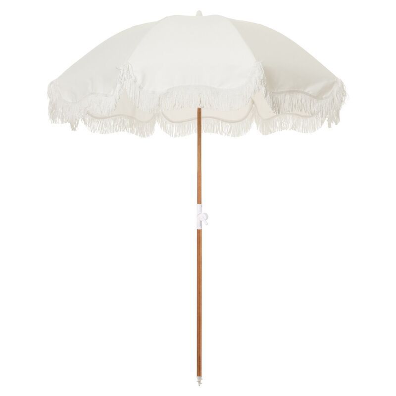 Holiday Beach Umbrella, Antique White | One Kings Lane