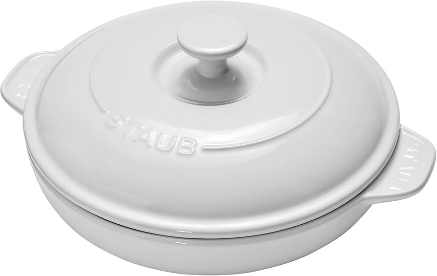 Staub Ceramics Covered Brie Baker, 8in, White | Amazon (US)