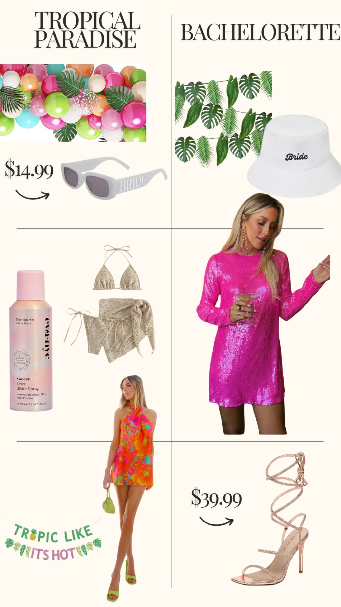 Tropical Bachelorette picks 🌴🍹

#LTKParties #LTKTravel #LTKSwim