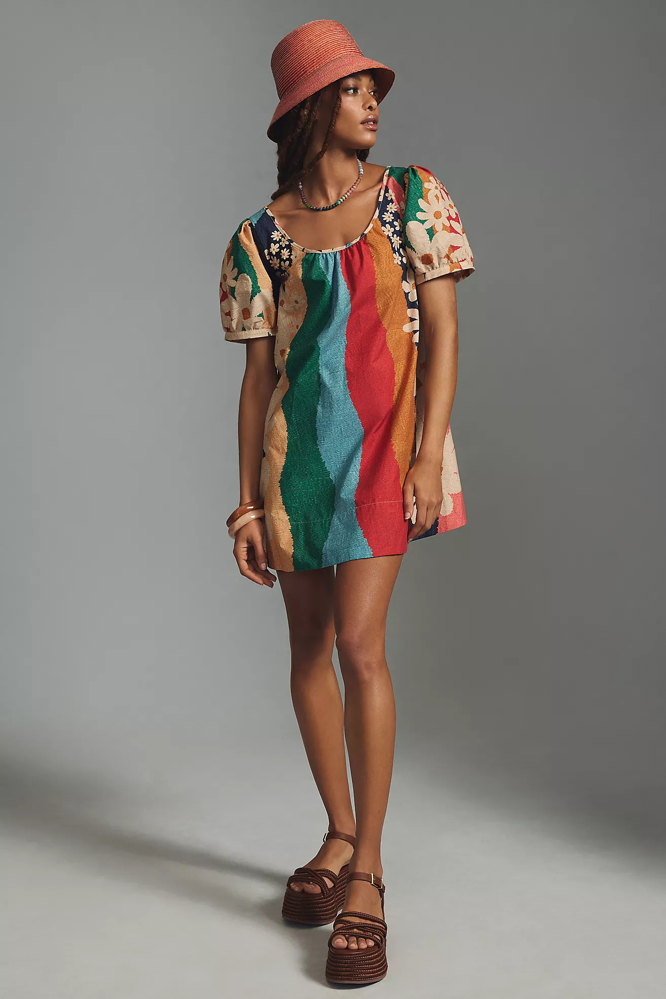 Farm Rio Super Fun Daisy Mini Dress | Anthropologie (US)