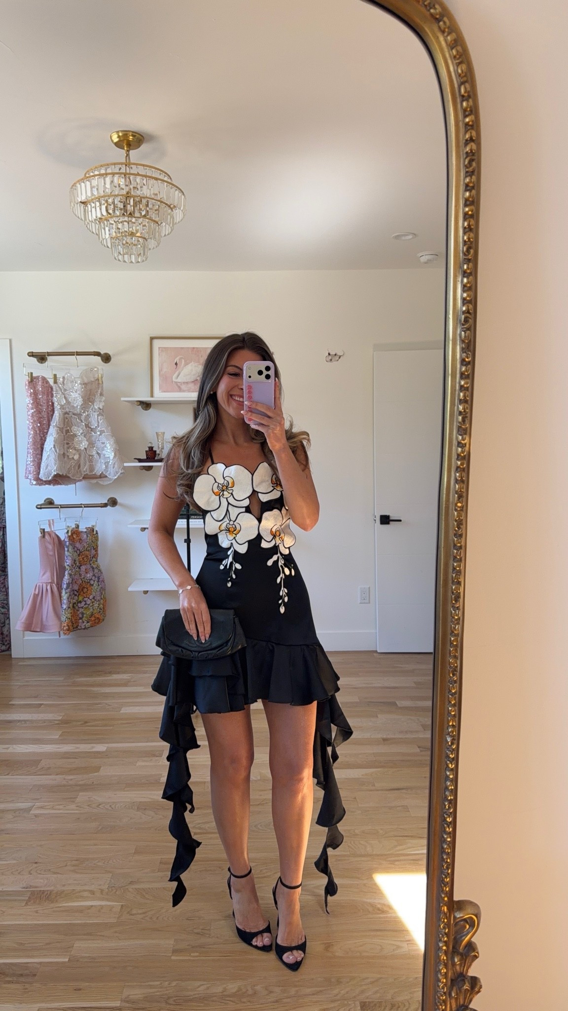 black mini with orchid appliqué at the bodice and a trailing ruffle hem amazon summer to fall formal event and wedding guest dress 💍

I’m 5’4” and wearing my usual small/2  

electric picks code: emerson20 
vivrelle code: emerson20

amazon fashion, amazon dresses, amazon finds, amazon outfit ideas, amazon summer outfits, affordable fashion finds, summer wedding guest dresses, wedding guest dresses, cocktail dresses, semi-formal dresses, black tie wedding guest dresses, destination wedding guest dresses, garden party dresses, wedding guest outfit ideas

#LTKWedding #LTKSeasonal #LTKU