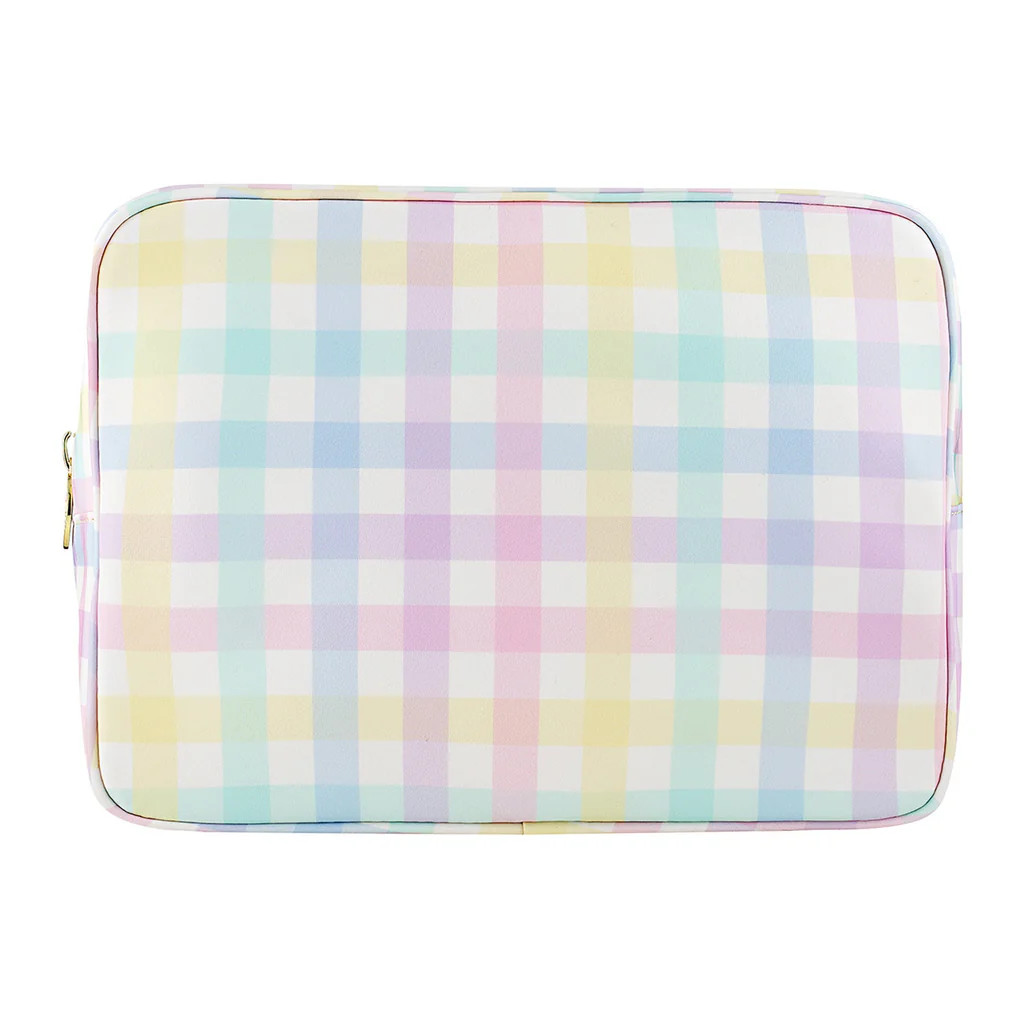 Rainbow Gingham Large Pouch | Stoney Clover Lane