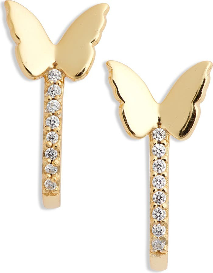 Butterfly Hoop Earrings | Nordstrom