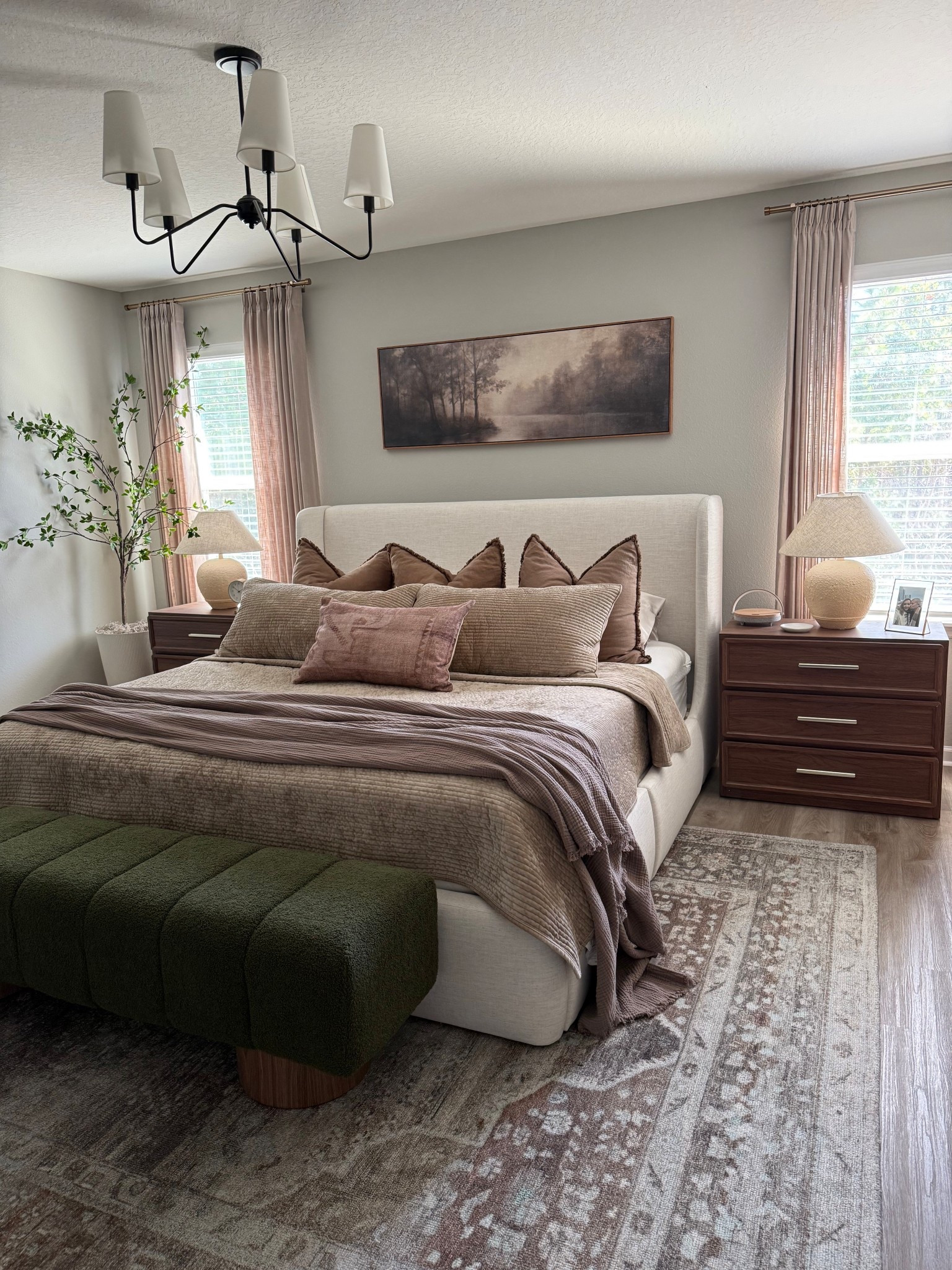 Cozy bedroom views.. this bedding will forever be one of my favorites! 

Master bedroom, Amazon bedding, Amazon home find, bedroom inspo, designer inspired home finds, oversized nightstands, guest bedroom, bedroom inspiration, moody bedroom 

#LTKHome