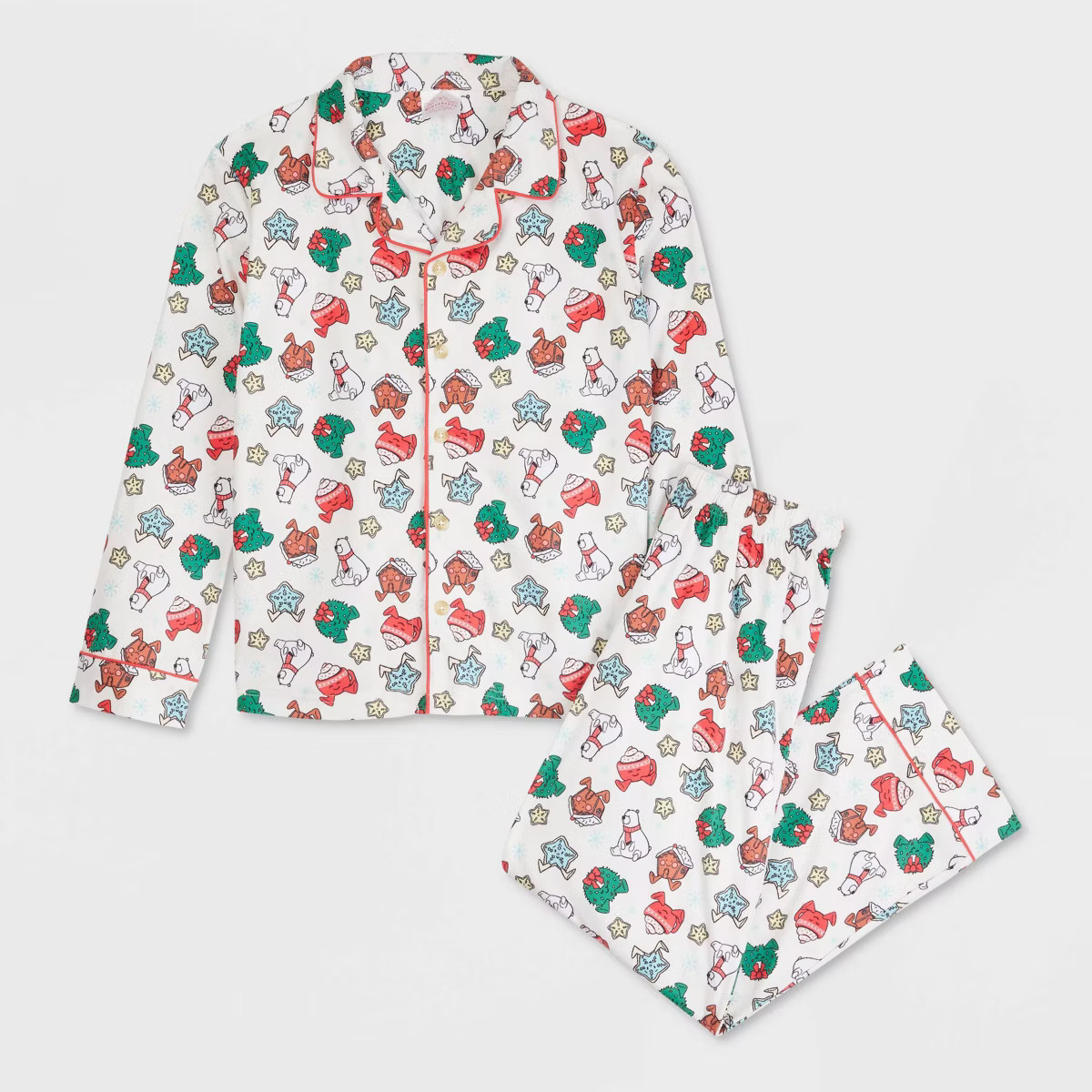 Kids' Holiday Treats Print Holiday Matching Family Pajama Set - Wondershop™ White | Target