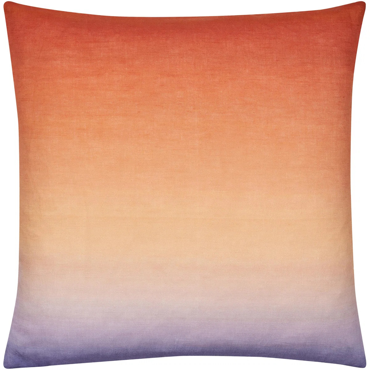 Deadra Ombre Linen Reversible Throw Pillow | Wayfair North America