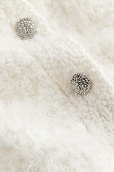 Fluffy Bouclé-knit Cardigan | H&M (US + CA)
