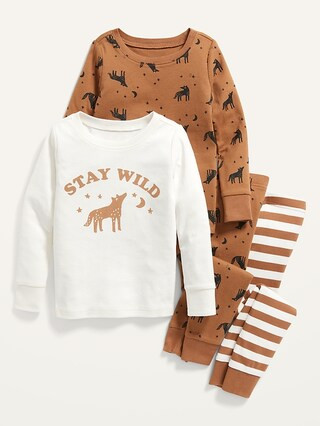 Unisex 4-Piece Pajama Set for Toddler & Baby | Old Navy (US)