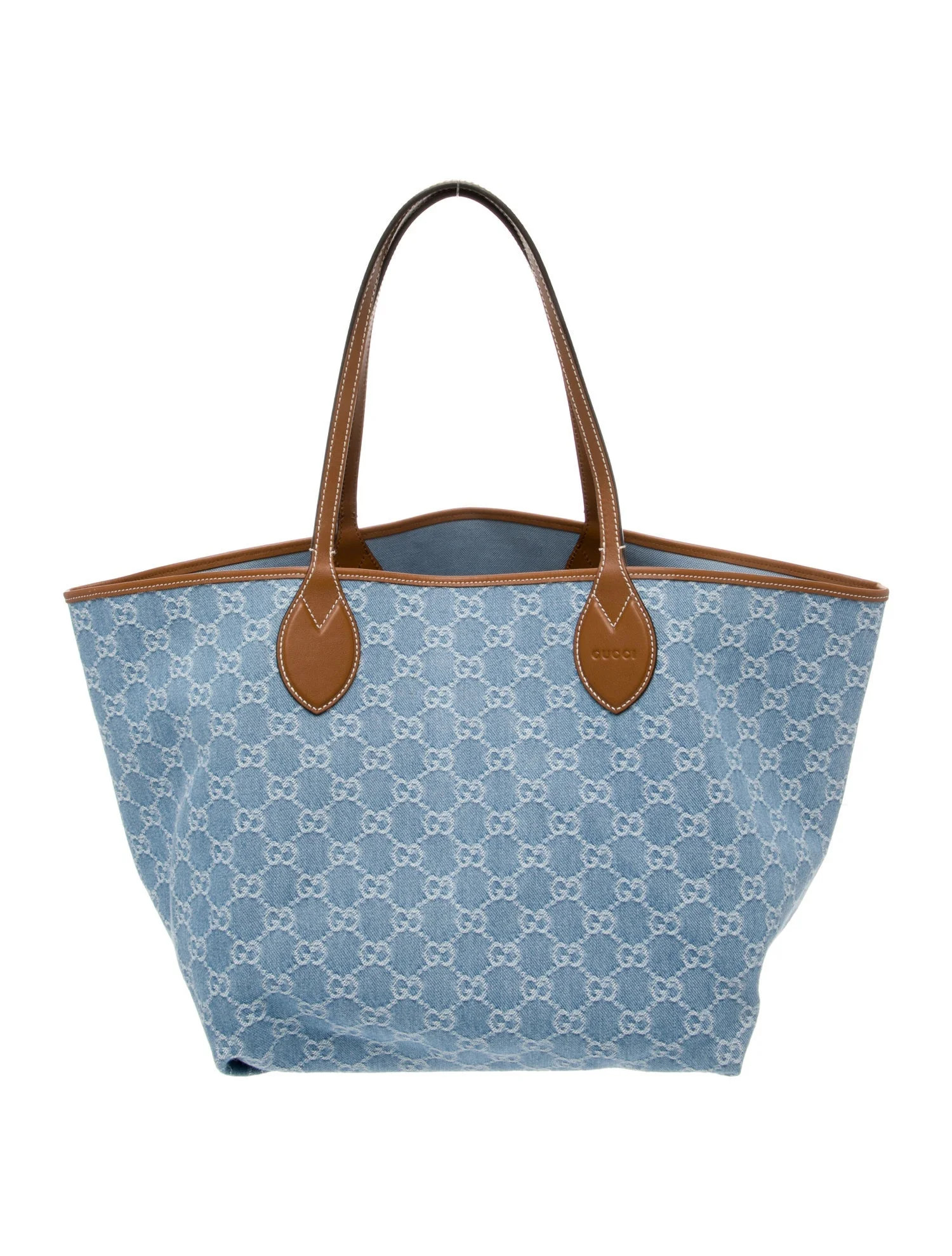 Gucci GG Denim Totissima Large - Blue Totes, Handbags - GUC1969607 | The RealReal | The RealReal