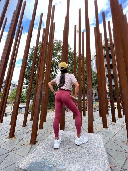 Travel outfit. Gym outfit. Fitness outfit. Workout leggings. Lululemon leggings on sale. Workout tops. Sports cap. Hat. Ponytail hat. Fast and free on sale. Lululemon outfit inspo. Compression tights and leggings. Summer outfit. Travel inspo. 

#LTKfitness #LTKsalealert #LTKtravel