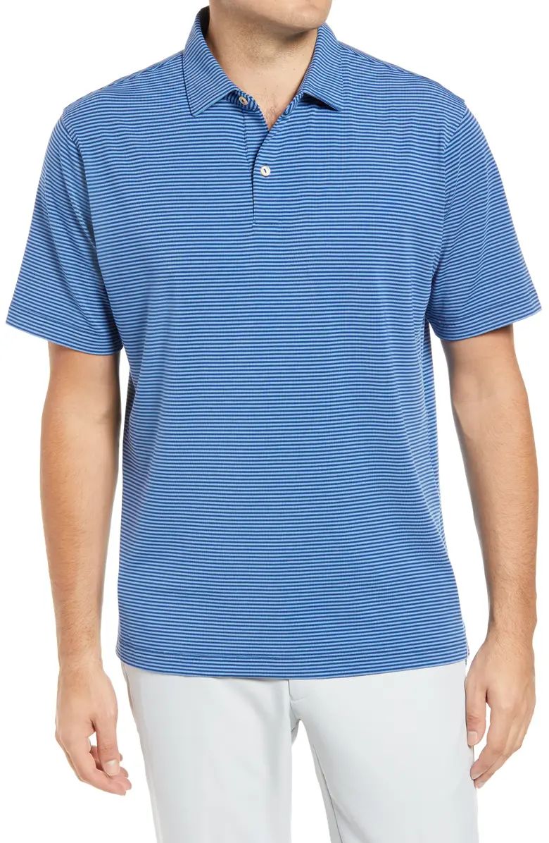 drirelease® Stripe Short Sleeve Performance Jersey Polo | Nordstrom